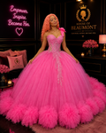 Hot Pink Shinny 15 Dress Quinceanera 2026 Beaded One Shoulder Ball Gown Quince Dress Formal Occasion Gowns Customized