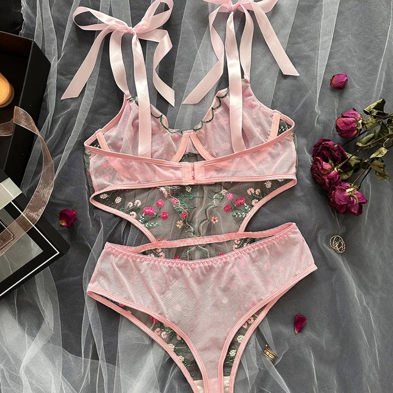 🌸 The Rosé Lace Intimates Set