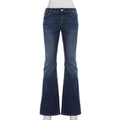 SUCHCUTE Y2k Low-Waist Slim Skinny Jeans Women's Casual Streetwear Denim Pants Vintage Aesthetic 2000s Trousers All match Outfit