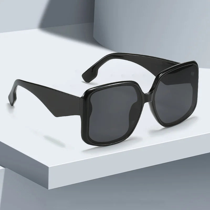 New In Sunglasses, Unique Double Frame Design Sunglasses with Oversized Frame and Gradient Lenses UV400