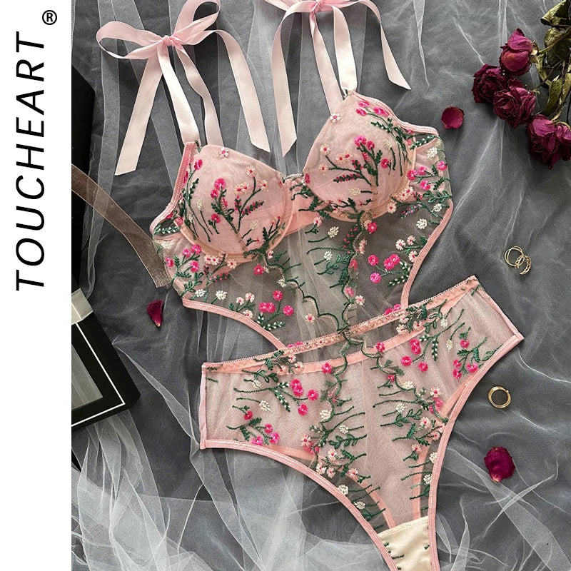 🌸 The Rosé Lace Intimates Set
