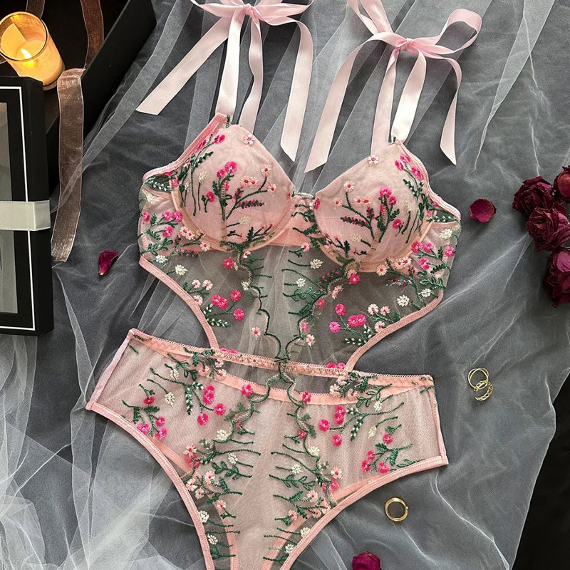 🌸 The Rosé Lace Intimates Set
