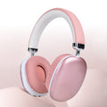 B40 Pink Wireless Headphones Bluetooth 5.3 Over Ear HIFI Stereo Noise Cancelling Headset with Mic for Girls Women