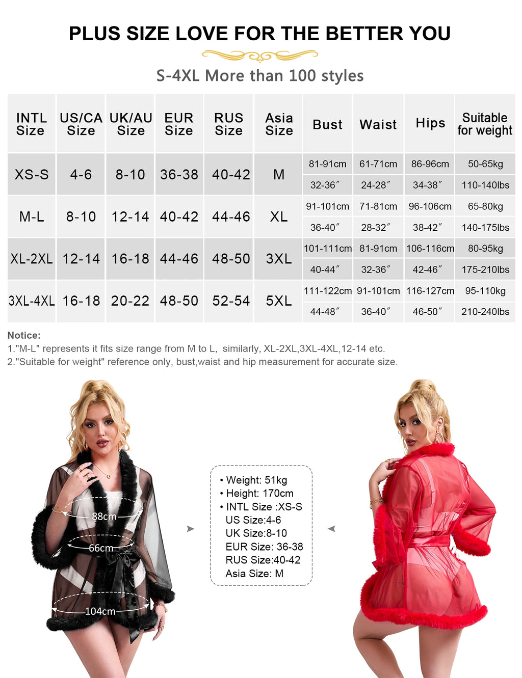Comeondear Sexy Robe Women's 5XL Big Size Nightgowns Comfort Pink Fur Bathrobe Sheer Negligee Pajamas Adult Erotic Lingerie New